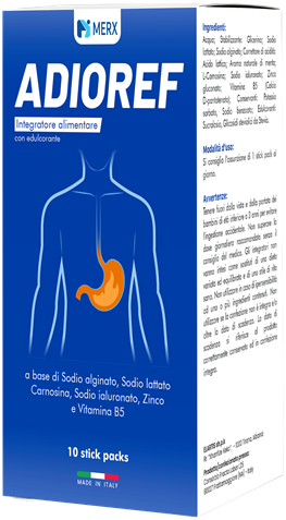 Adioref integratore naturale per reflusso gastrico, gastrite e bruciore di stomaco